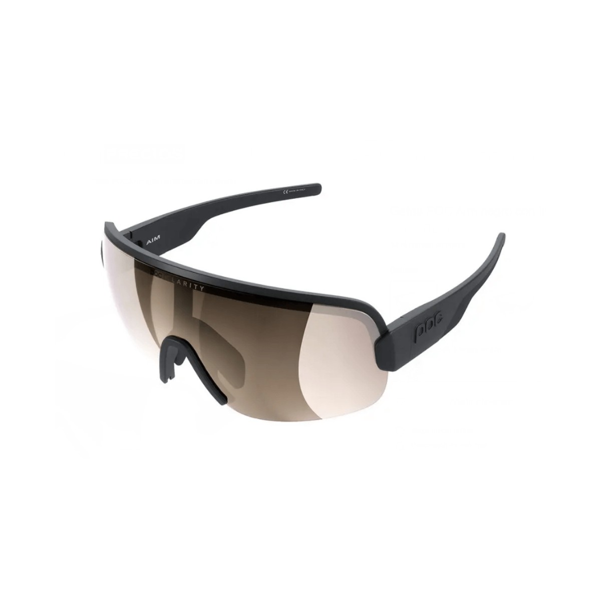 POC Aim-Brille mit schwarzen und braunen Gläsern
