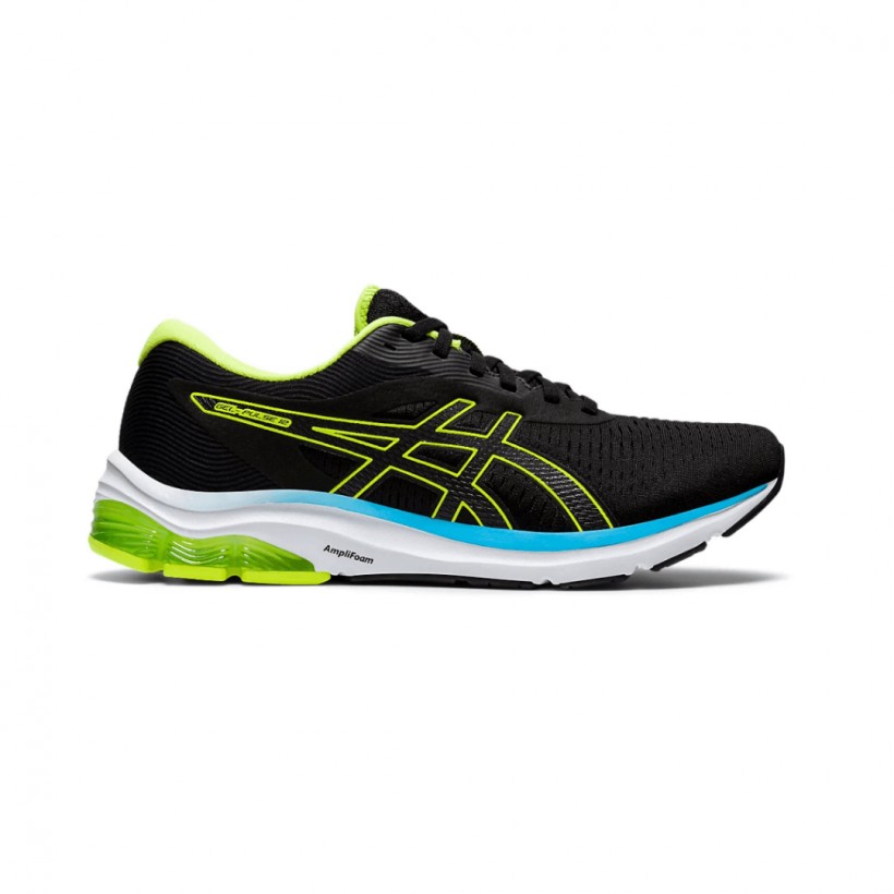 Chaussures Running Asics Gel Pulse 12 Noir Jaune Fluor SS21