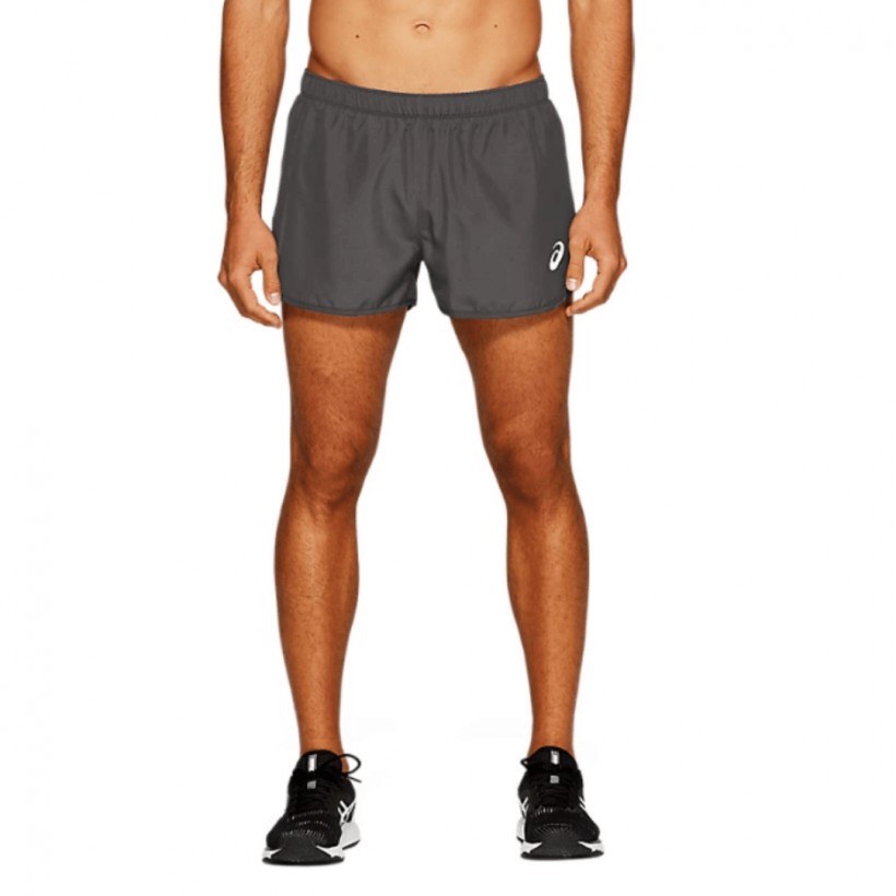 Asics silver split shorts on sale