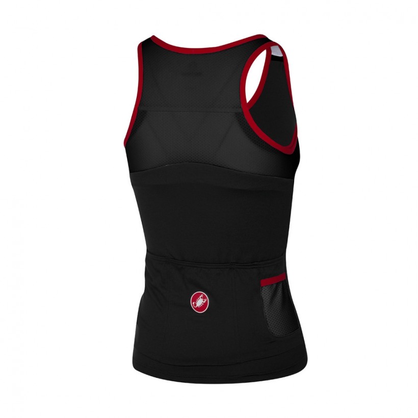 Castelli Solare Black Red Woman Top