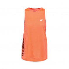 Camiseta ASICS Future Tokyo Sin mangas Naranja Mujer