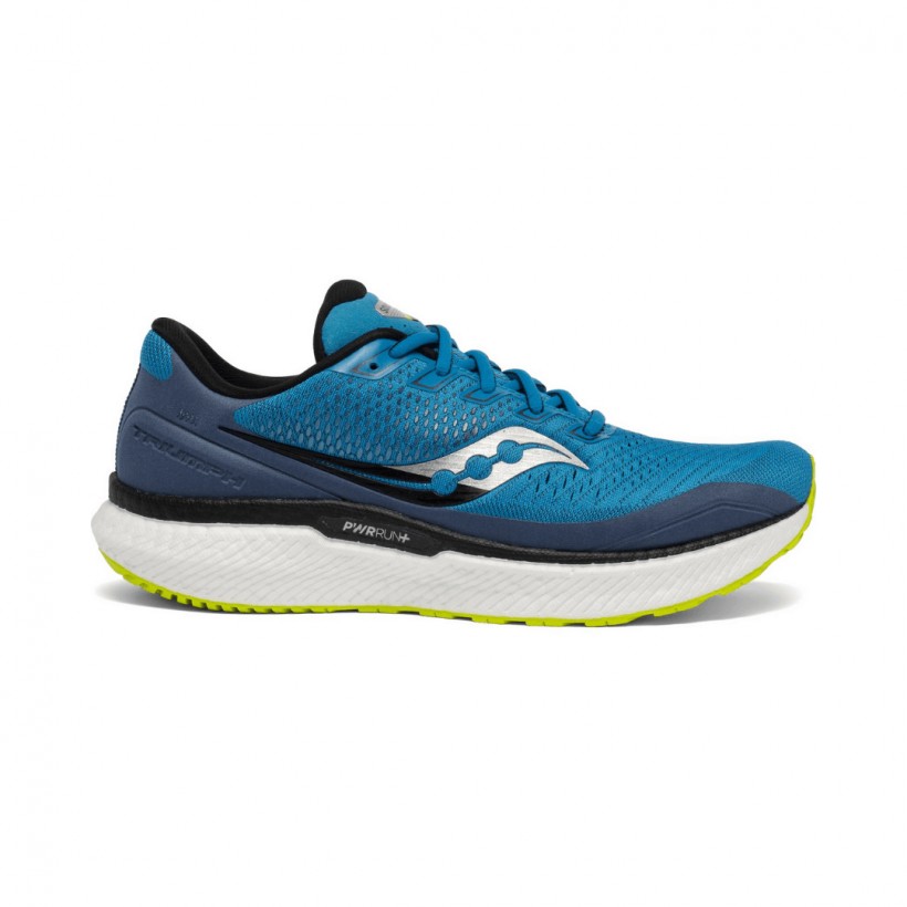 Saucony Triumph 18 Running Shoes Lime Blue SS21