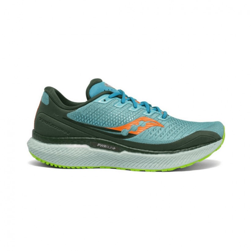 Saucony Triumph 18 Shoes Blue Dark Green SS21