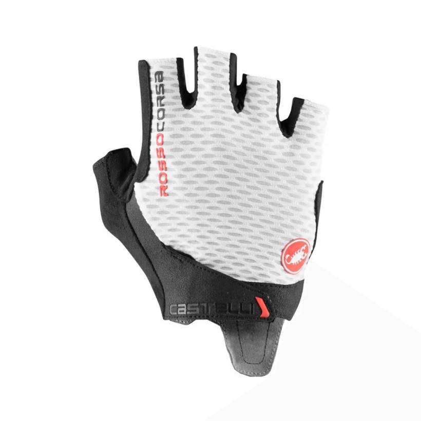 Guantes Castelli Pro V Rosso Corsa Blanco Negro