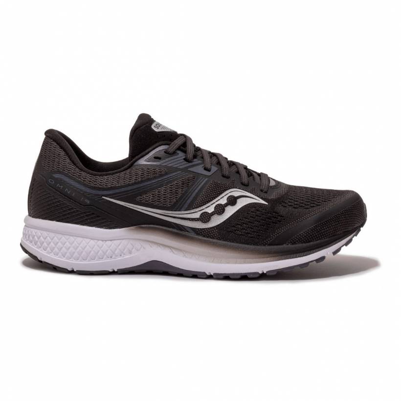 Chaussures Running Saucony Omni 19 Noir Gris SS21