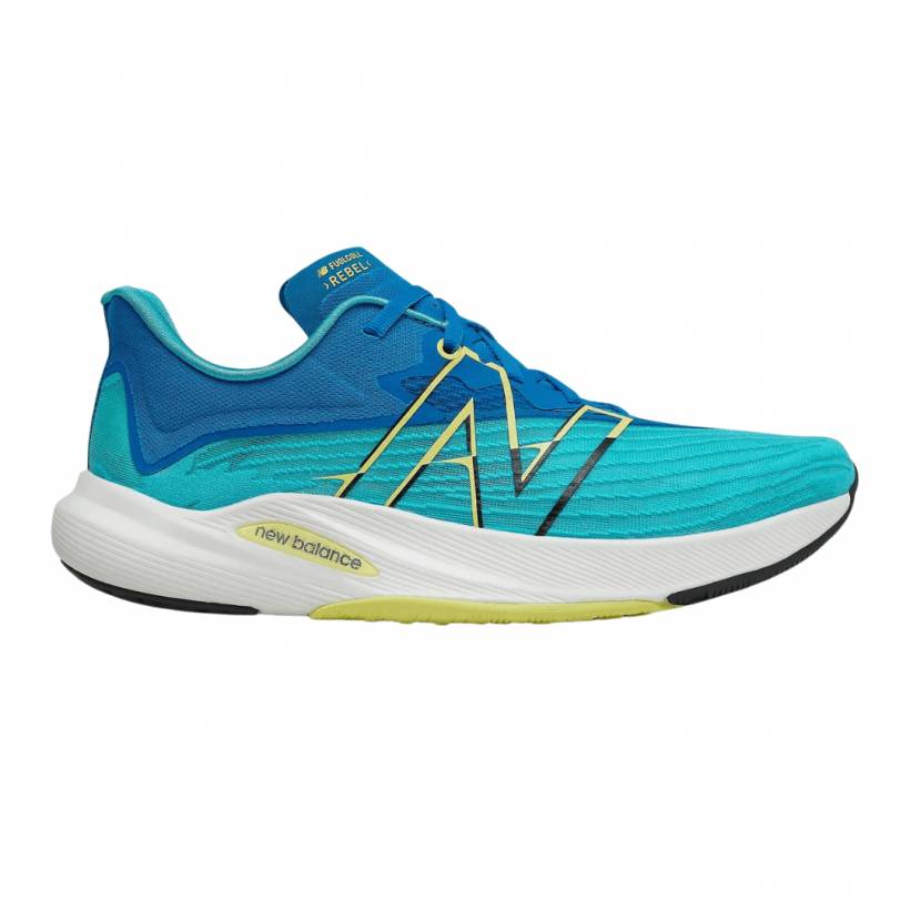 New Balance FuelCell Rebel v2 Blu Giallo SS21 Scarpe da corsa