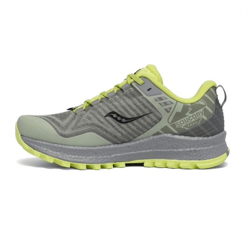 Zapatillas Saucony Xodus 11 Gris Amarillo AW21 Mujer