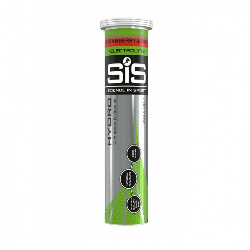 SIS GO Hydro Fraise et Citron Vert 20 Comprimés x 4gr