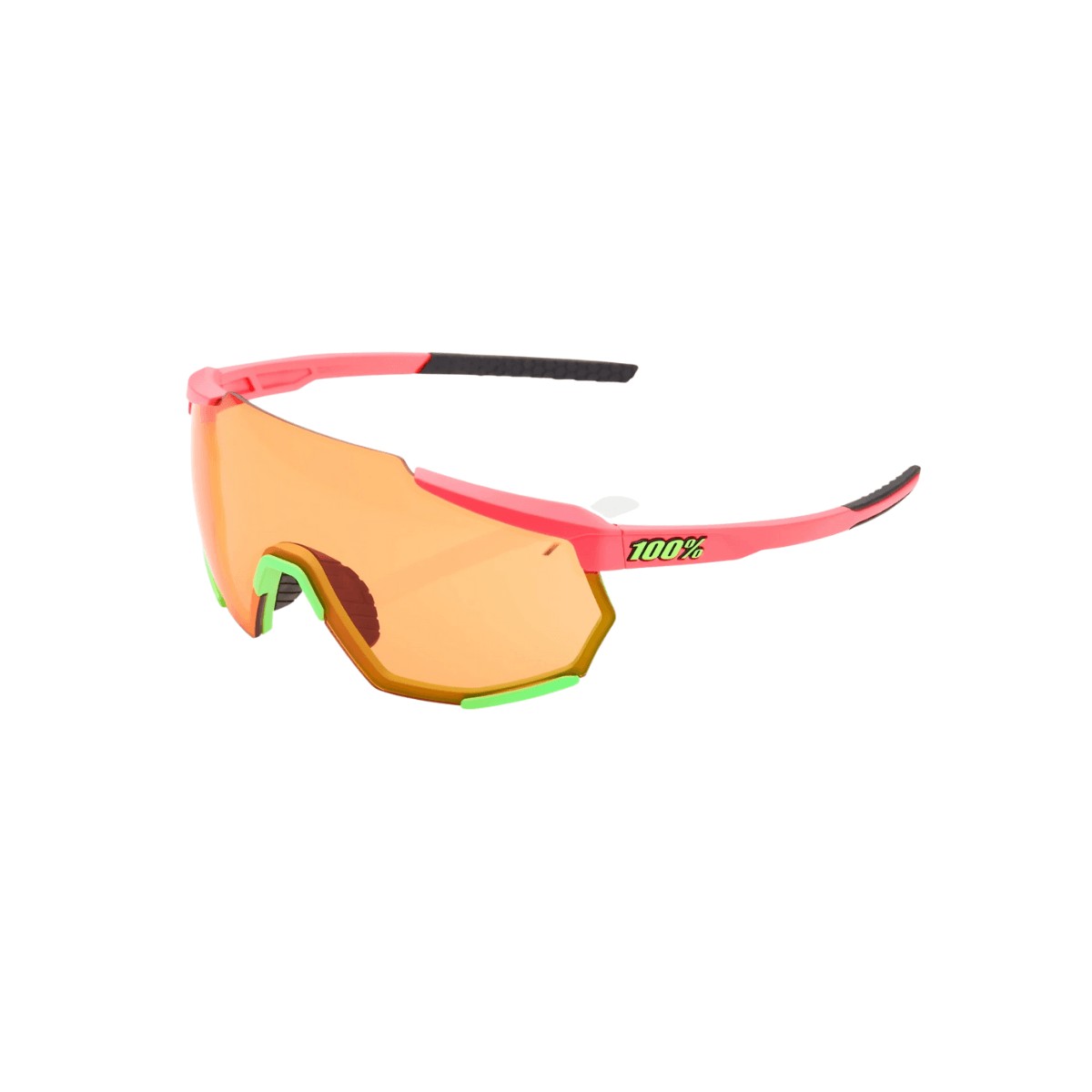 100% Racetrap Goggles - Matte Washed Out Neon Pink - Persimmon Gläser