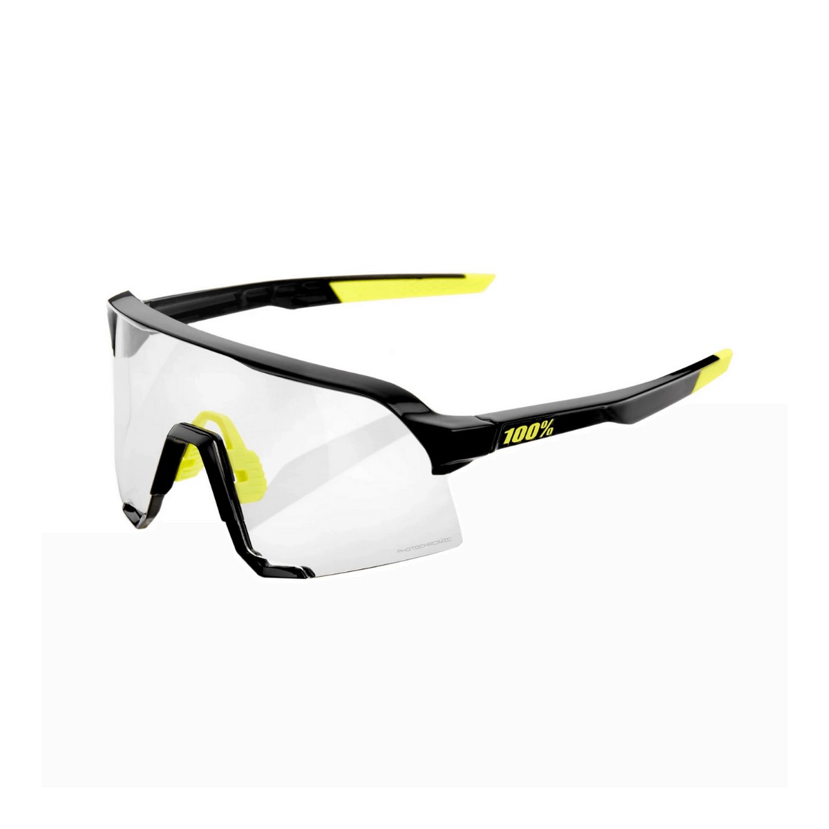 100% S3-Brille - Schwarzglänzend - Selbsttönende Gläser