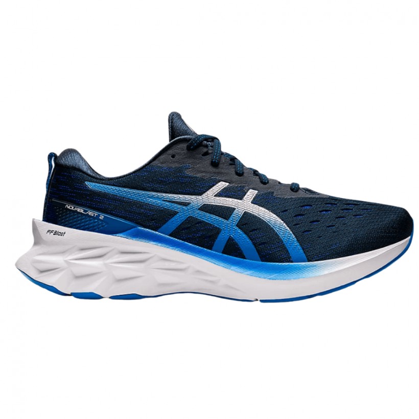 Asics Novablast 2 Laufschuhe Blau Silber AW21