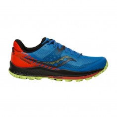 Saucony Peregrine 11 Shoes Blue Red