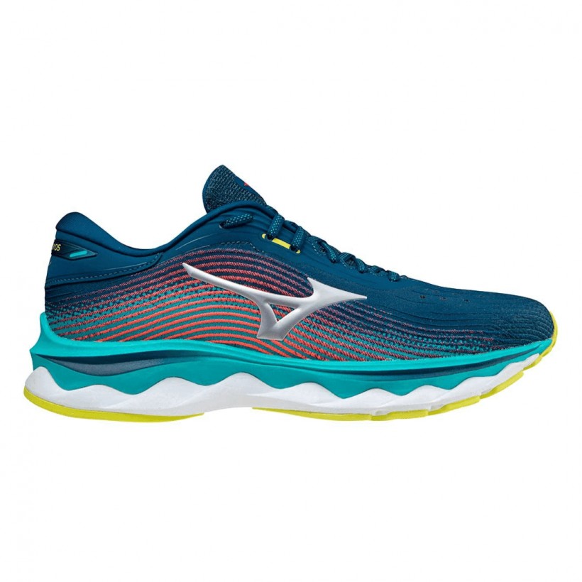 Mizuno Wave Sky 5 Blue Red AW21 Shoes