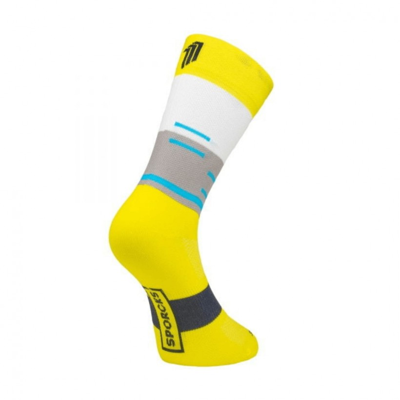 Chaussettes de cyclisme Sporcks Grutenhutten jaunes