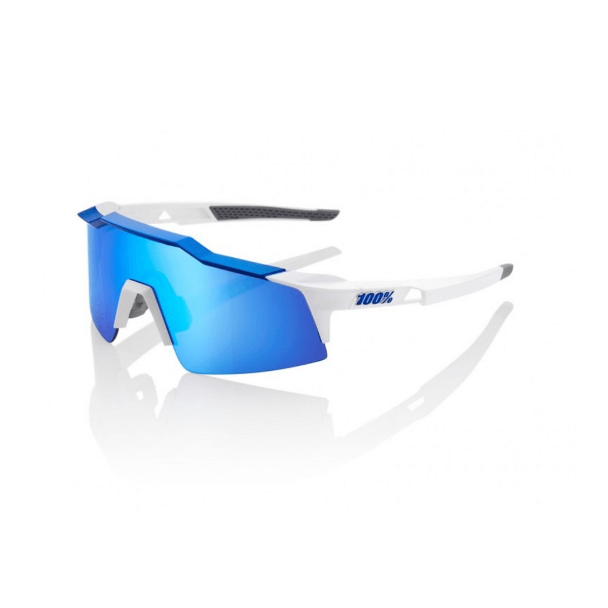 Goggles 100% Speedcraft SL Matte White Metallic Blue HiPER Blue Gläser