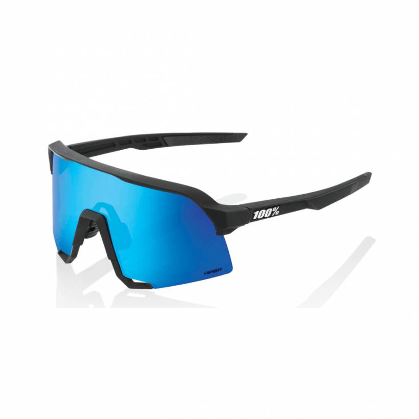 Occhiali 100% S3 Hiper Blu Multistrato Lenti A Specchio Nero