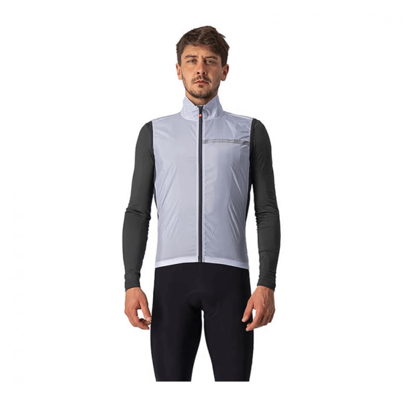 Colete corta-vento Stretch Castelli Squadra cinza escuro