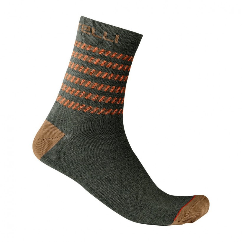 Castelli Go 15 Socken Armeegrün