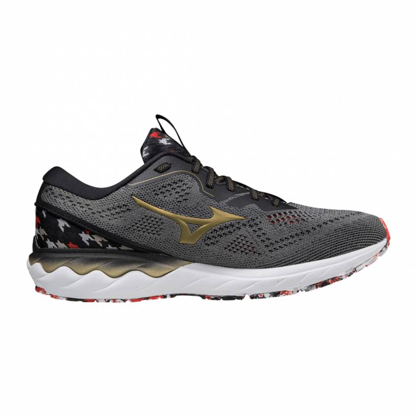 Chaussures Mizuno Wave Skyrise Amsterdam Noir Gris AW21