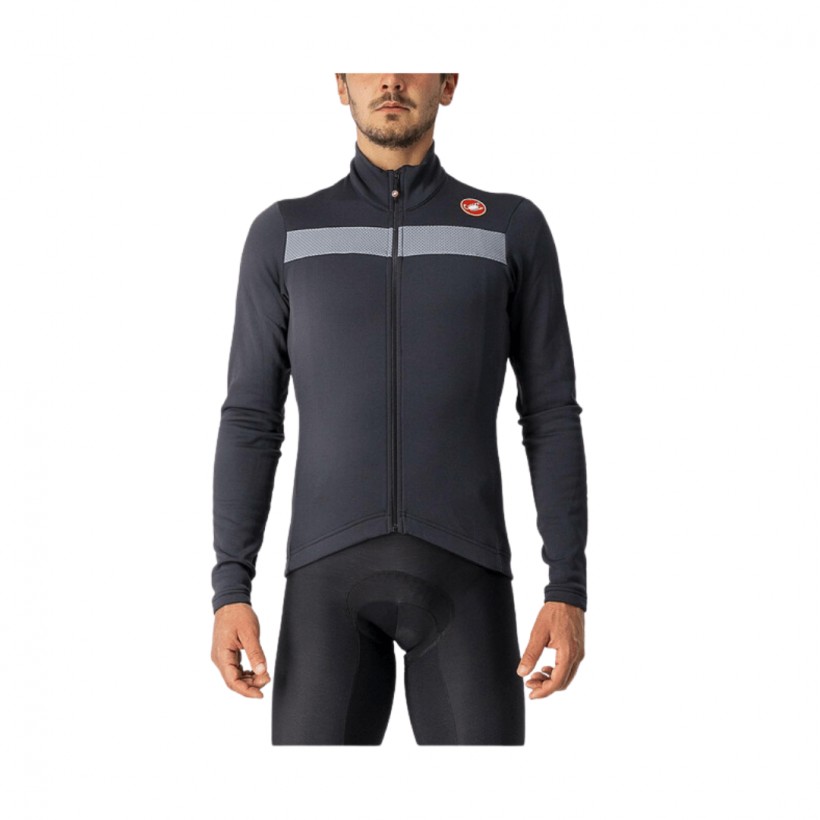 Castelli Puro 3 FZ Schwarzes Trikot