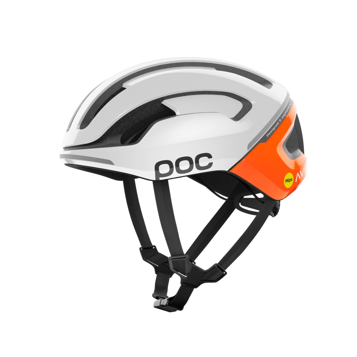 POC Omne Air Mips Helm Weiß Orange, Größe S