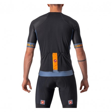 Buy Cheap Jersey Castelli Classifica Short Sleeve Black Orange