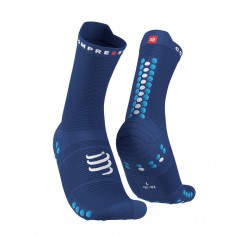 Compressport Pro Racing V4.0 Run High Socks Blue