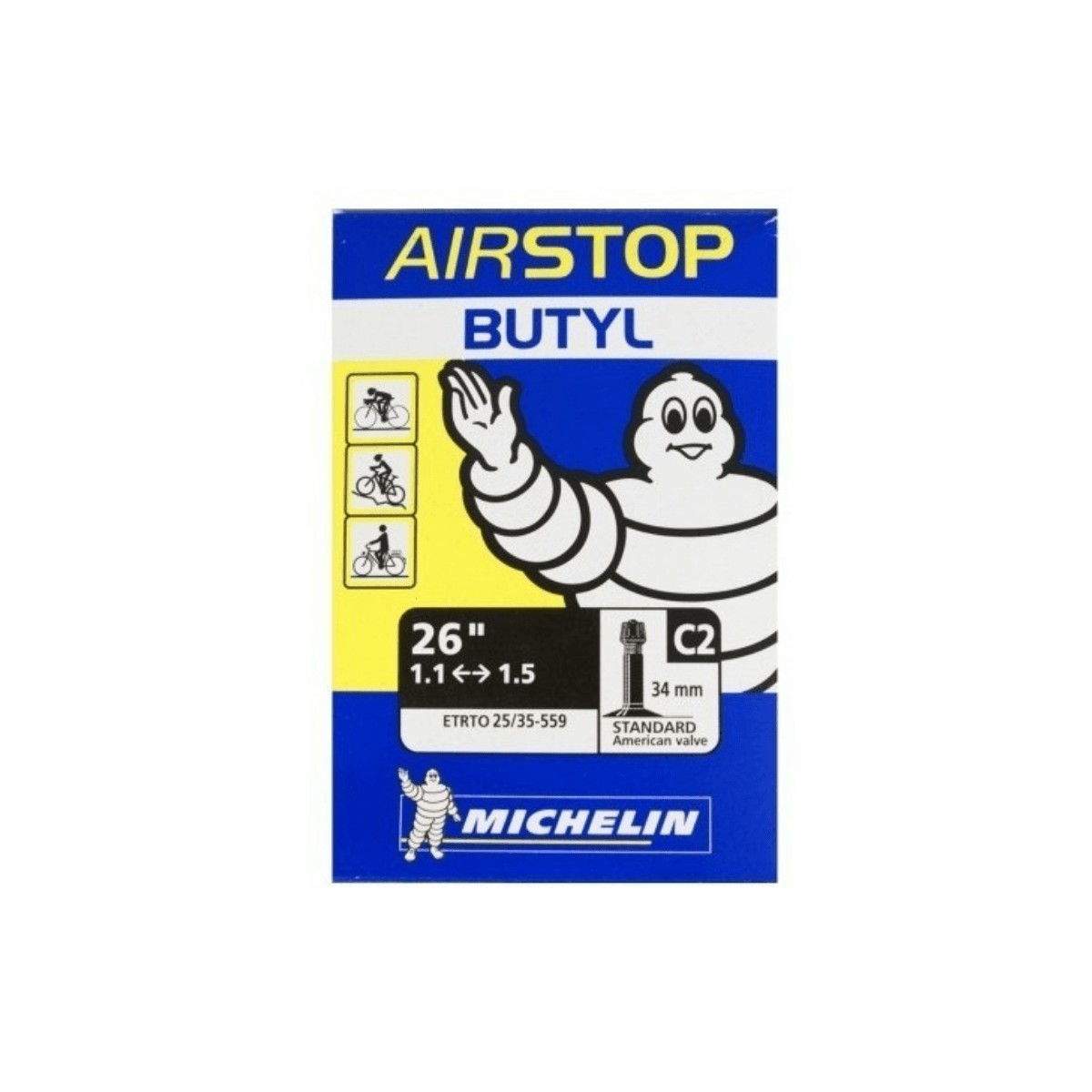 Michelin Airstop Butyl C2 26'' 1,1 - 1,5 Standard 34 mm