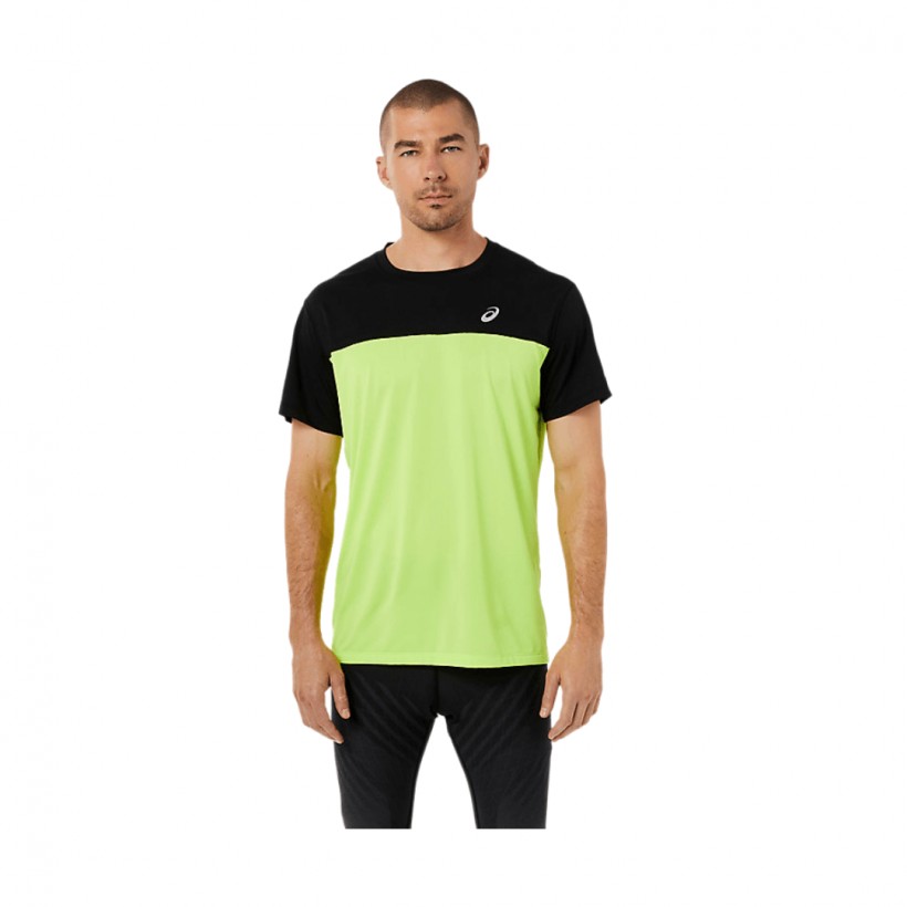 Maglietta Asics Race SS TOP a manica corta giallo nero SS22