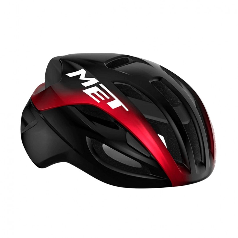 Capacete Met Rivale Mips Preto Vermelho