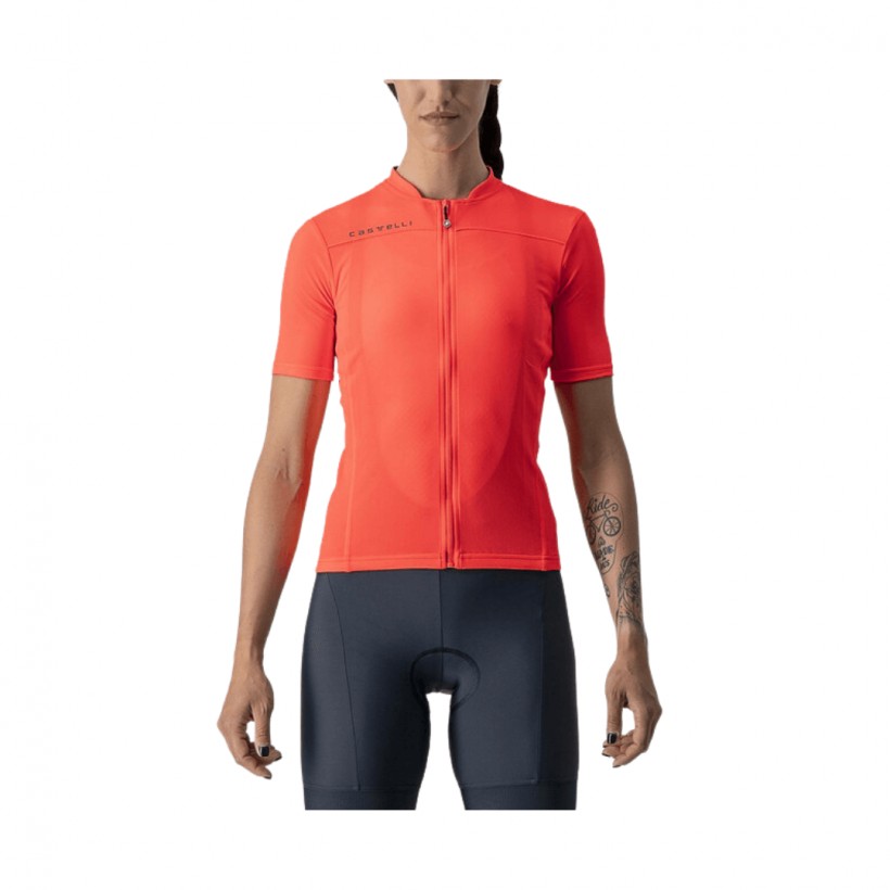 Castelli Anima 3 Orange Damenjersey