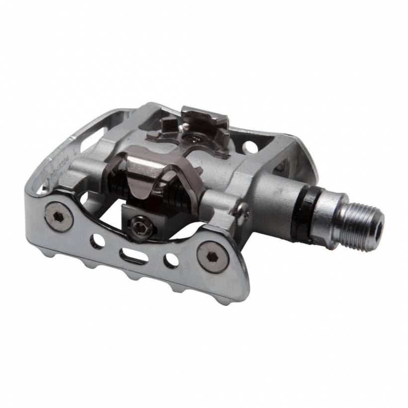 Shimano M324 SPD Pedały Z Knagami SM-SH56 Srebrny Brąz