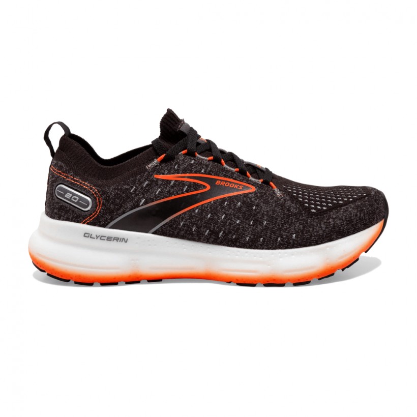 Brooks Glycerin StealthFit 20 Buty Czarny Pomarańczowy AW22