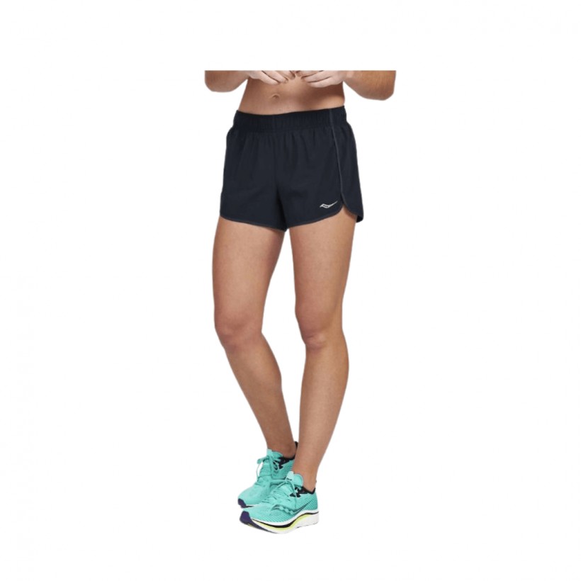 Saucony ultrapassou o espaço 3 Shorts Women's Black