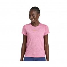 Saucony T-Shirt rose chronomètre pour femmes