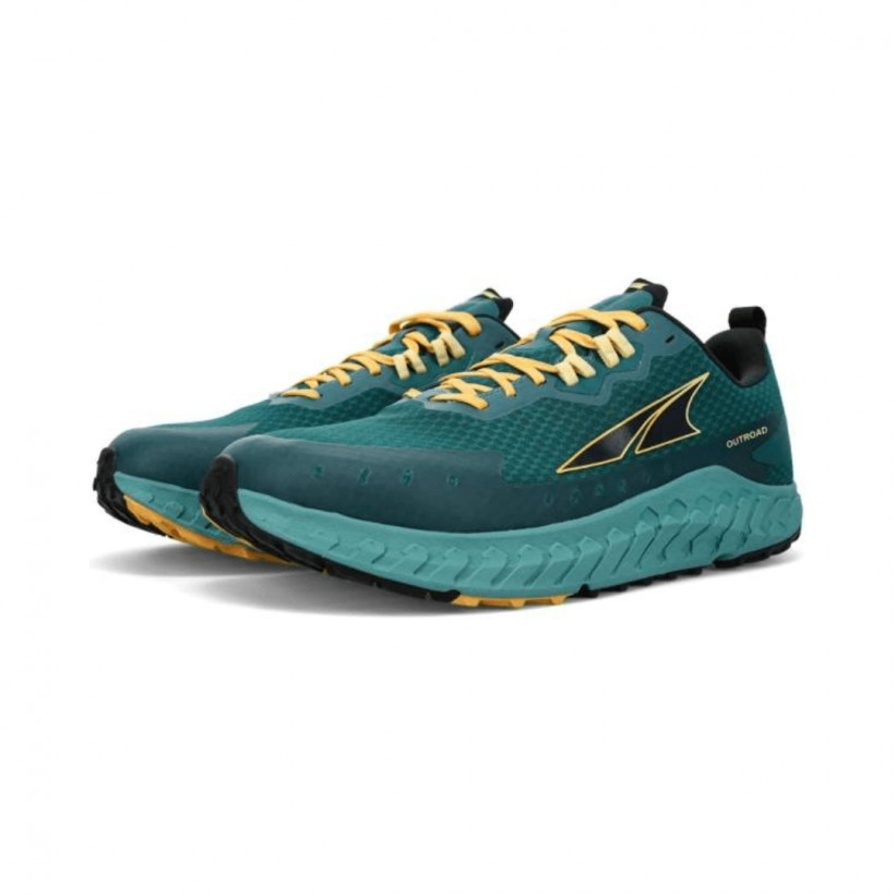 Altra Outroad Shoes Green Orange