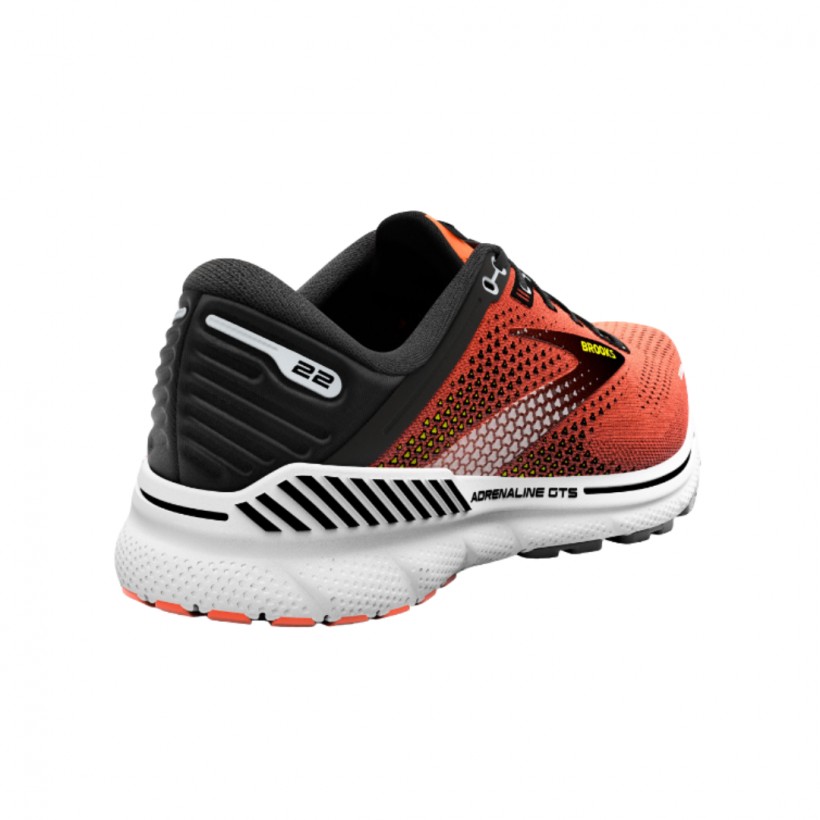 Brooks Adrenaline GTS 22 Shoes Orange Black SS23 | Free shipping