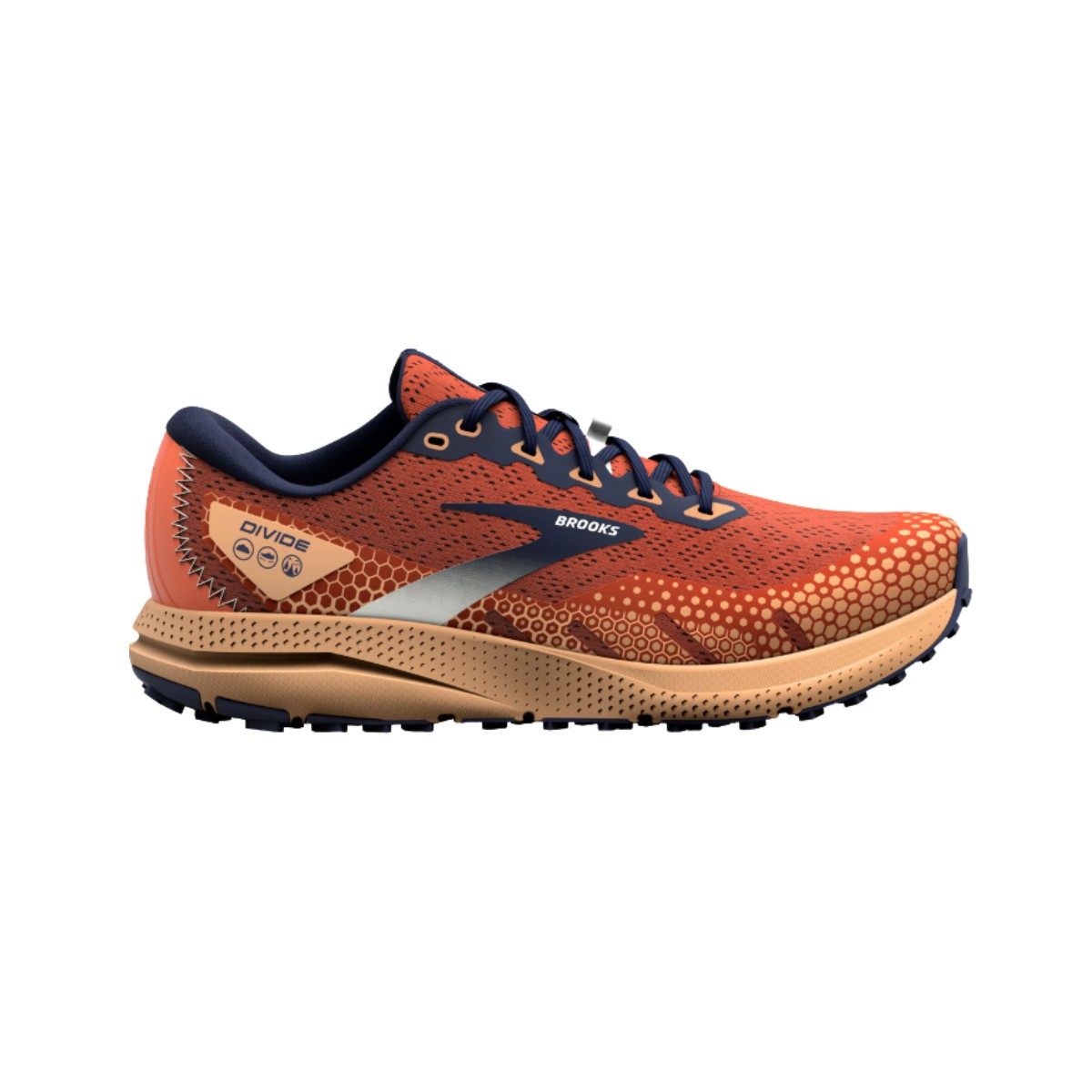 Brooks Divide 3 Shoes Brown Reddish Blue SS23 | Free shipping