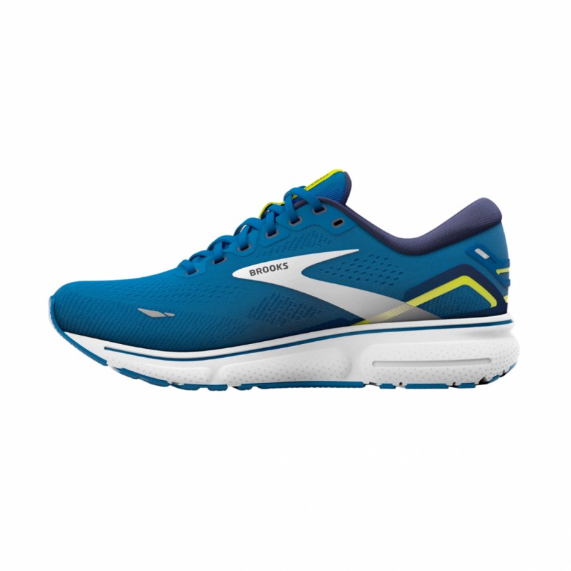 Brooks Ghost 15 Scarpe da corsa Blu Bianco Giallo SS23 l Spedizione gratuita