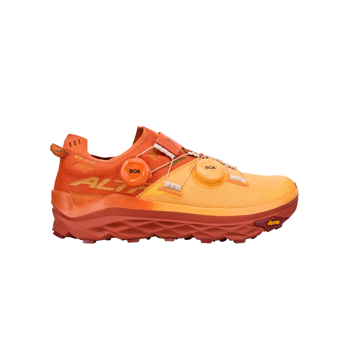Runner 2 günstig Kaufen-Schuhe Altra Mont Blanc Boa Rot Orange, Größe 42 - EUR. Schuhe Altra Mont Blanc Boa Rot Orange, Größe 42 - EUR <![CDATA[Altra Mont Blanc Boa Rot Orange Schuhe
 Der Altra Mont Blanc BOA ist ein Ultramarathon-Trailrunner, der ein hohes M