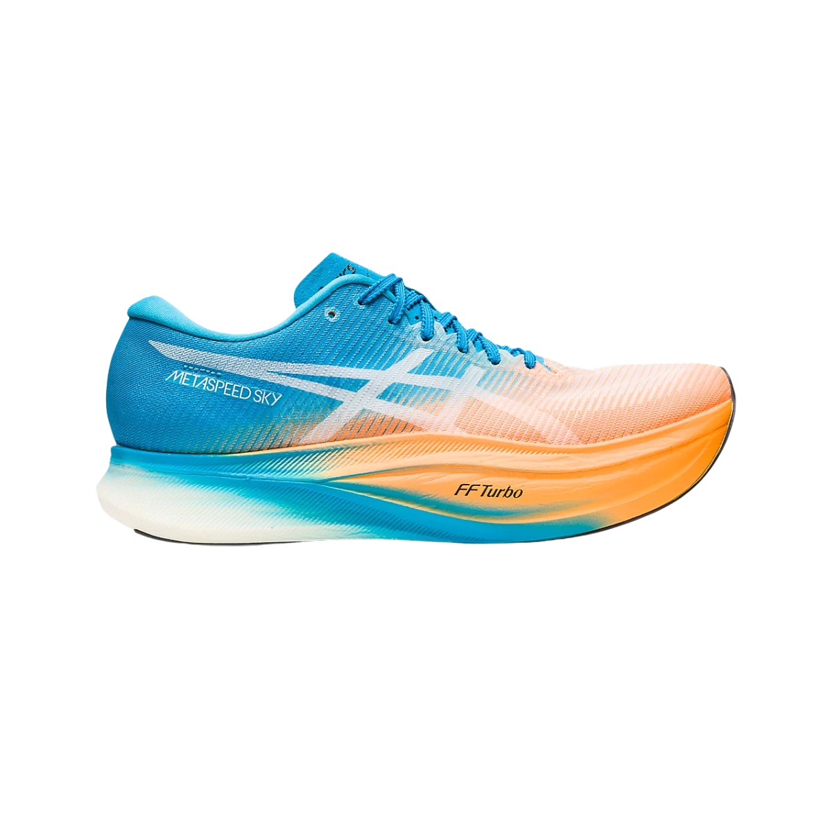 Schuhe Asics Metaspeed Sky+ Blau Orange, Größe 42 - EUR