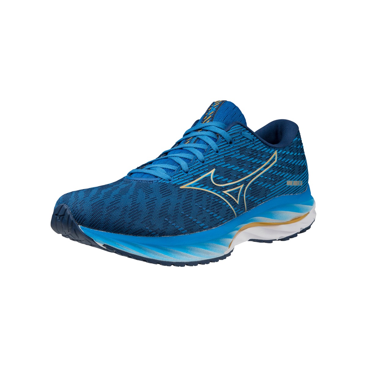 Mizuno Wave Rider 26 Schuhe Blau WeiB SS23 Kostenloser Versand