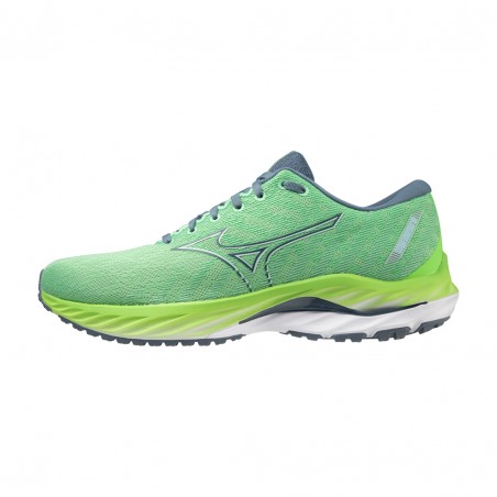 Mizuno Wave Inspire 19 Shoes Green Black SS23 Free shipping