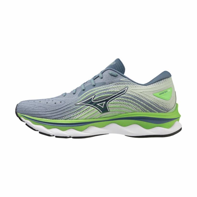 Buty Mizuno Wave Sky 6 Zielono-Szare SS23