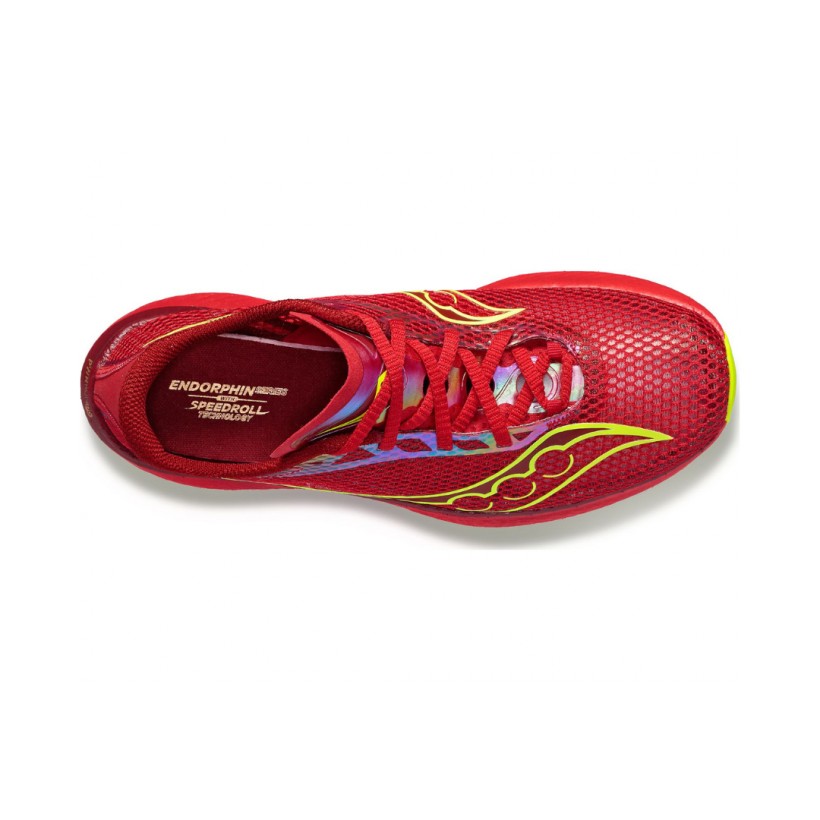 Buy Saucony Endorphin Pro 3 Red Yellow Shoe | Free shipping