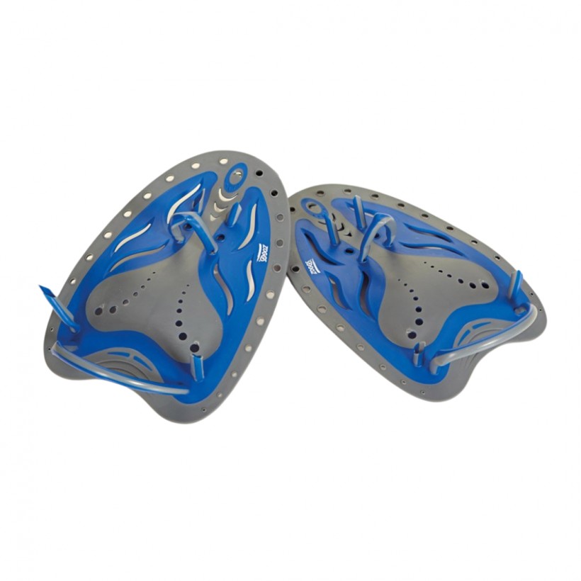 Palas de Zoggs Matrix Hand Paddles Azul Gris