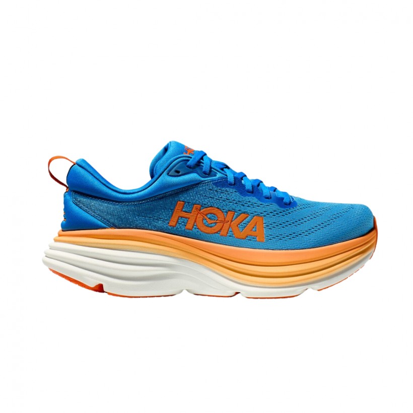 Hoka One One Bondi 8 Shoes Blue Orange SS23