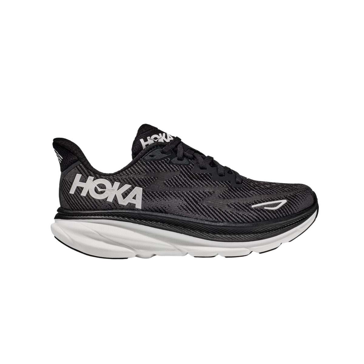 Schuhe Hoka One One Clifton 9 Schwarz Weiß, Größe EU 44