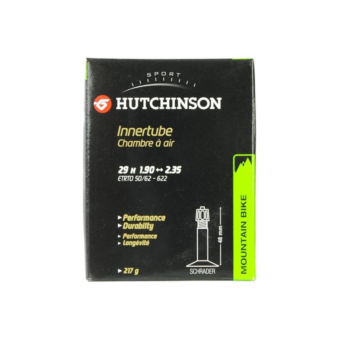 Blisterpackung mit 2 Hutchinson 29,5X1,90-2,35 Epaule Presta 48mm