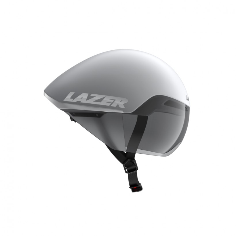 Casco Lazer Victor KinetiCore Plateado Blanco Mate